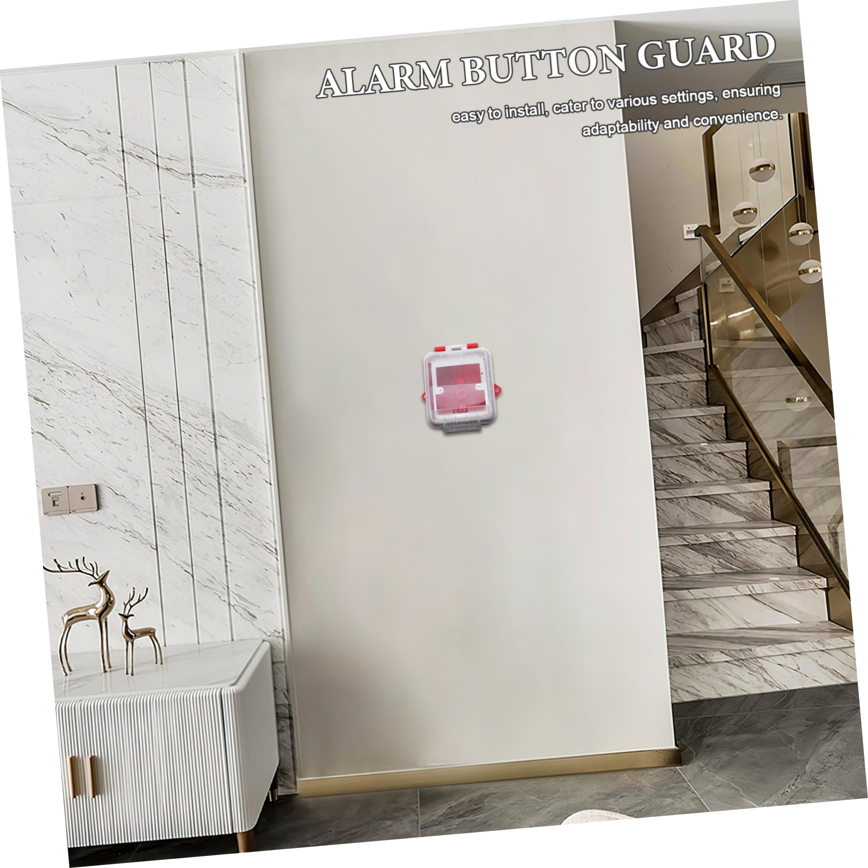 Gatuida Protectora Transparente para Botón de Alarma Manual Sap Panel de Emergencia Resistente la Compatible con Sistema Sensor Instalación y Uso