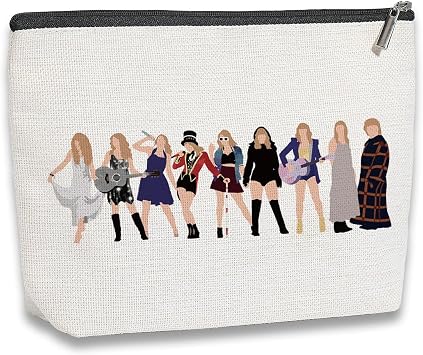 Music Lover Gifts for Women, Album Inspired Gift, Song Lovers Gift, Makeup Bag Gifts for Mom Daughter Sister Friend BFF Girls, Singers Merchandise, Travel Toiletry Makeup Organizer Zipper Pouch