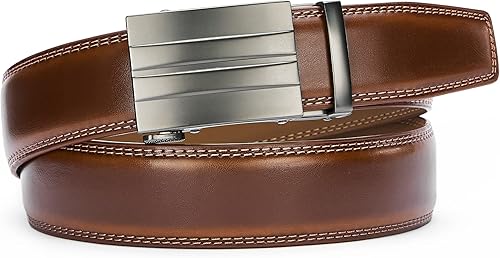Miniatura 4 de CHAOREN Ratchet Belts for Men - Mens Leather Belt 1 38" for Dress Pants - Micro Adjustable Belt Fit Everywhere
