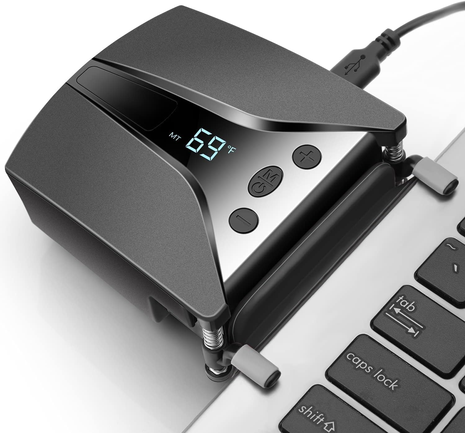 NALACALLaptop Cooler with Temperature Display, intelligent temperature measurement cooling, Rapid Cooling, 13 wind speed (2600-5000RPM turbo fan), for Gaming Laptop, Switch