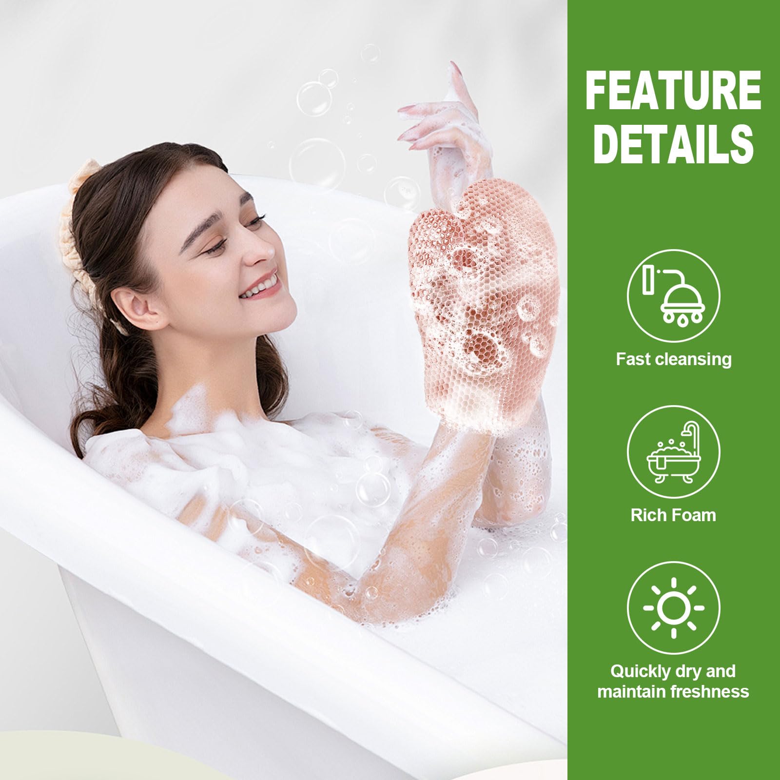 Amazon.com: Honeycomb Exfoliating Bath Gloves - Microfiber for