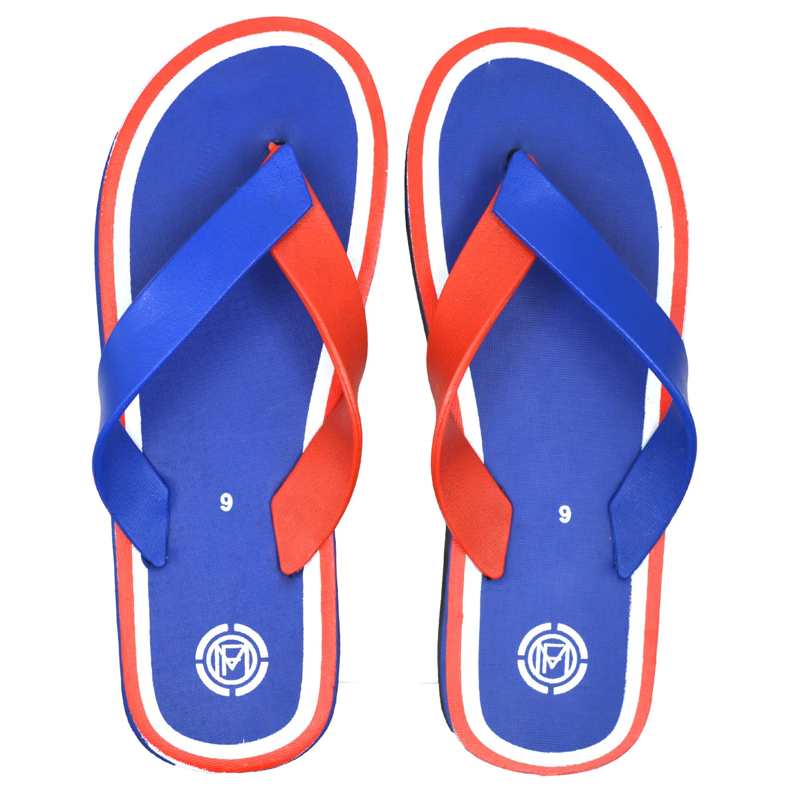 POLITA Mens Blue Printed Flip Flops & House Slippers (Blue, numeric_9) (B09R7RM3RC) Amazon Price History, Amazon Price Tracker
