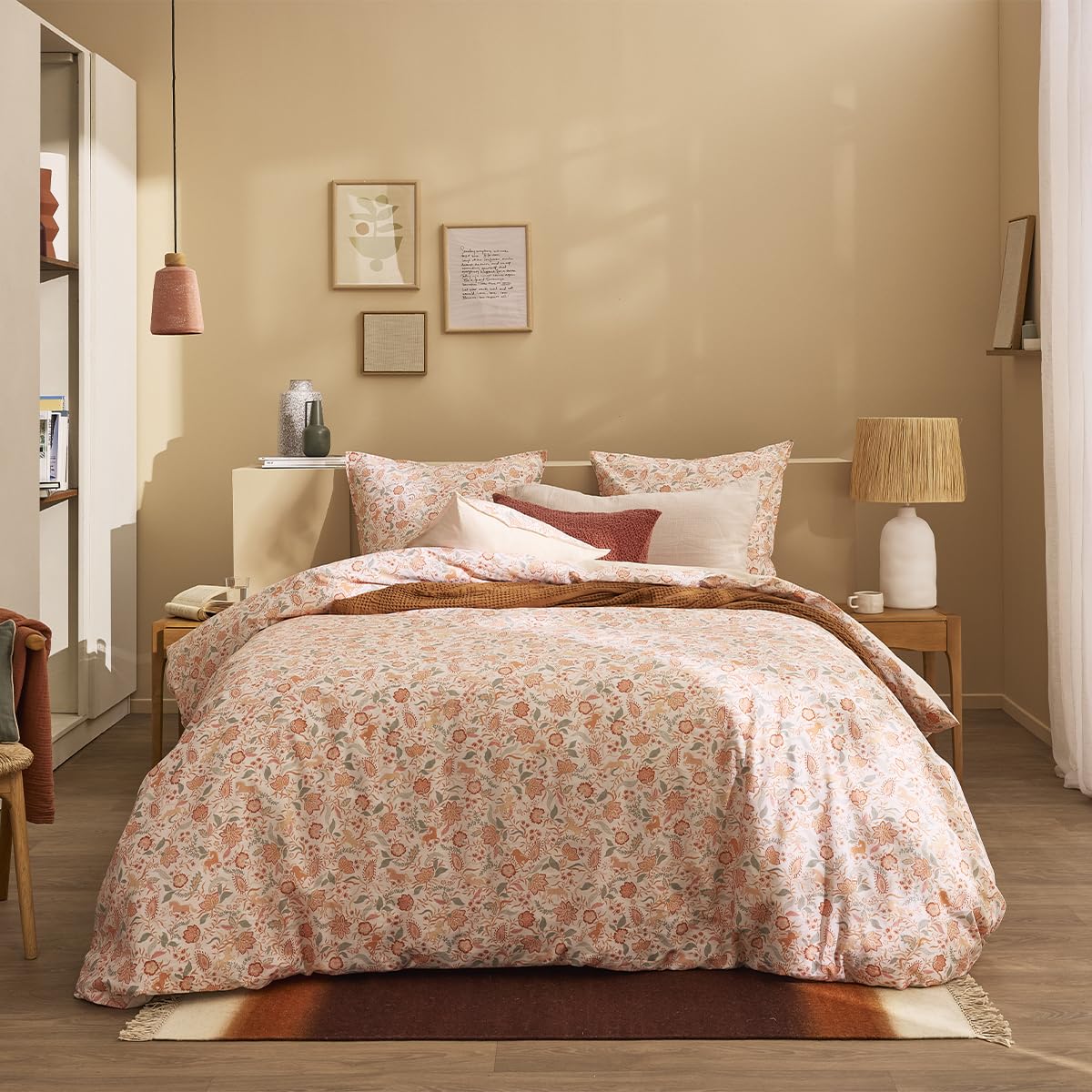 Allure Cotton Percale Duvet Cover, 140 x 200 cm, Essix, Pink