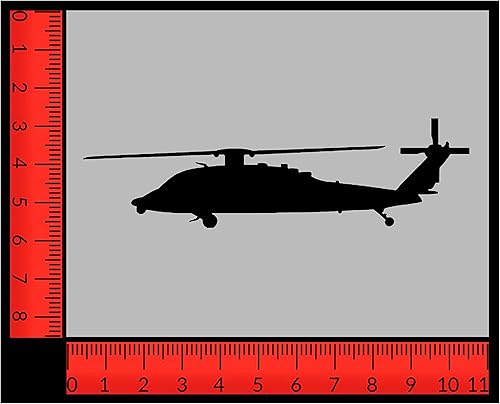 Miniatura 2 de Blackhawk - Plantilla de helicóptero  Plantilla reutilizable hoja de 85 x 11 pulgadas para pintar en paredes madera artes y manualidades plantillas