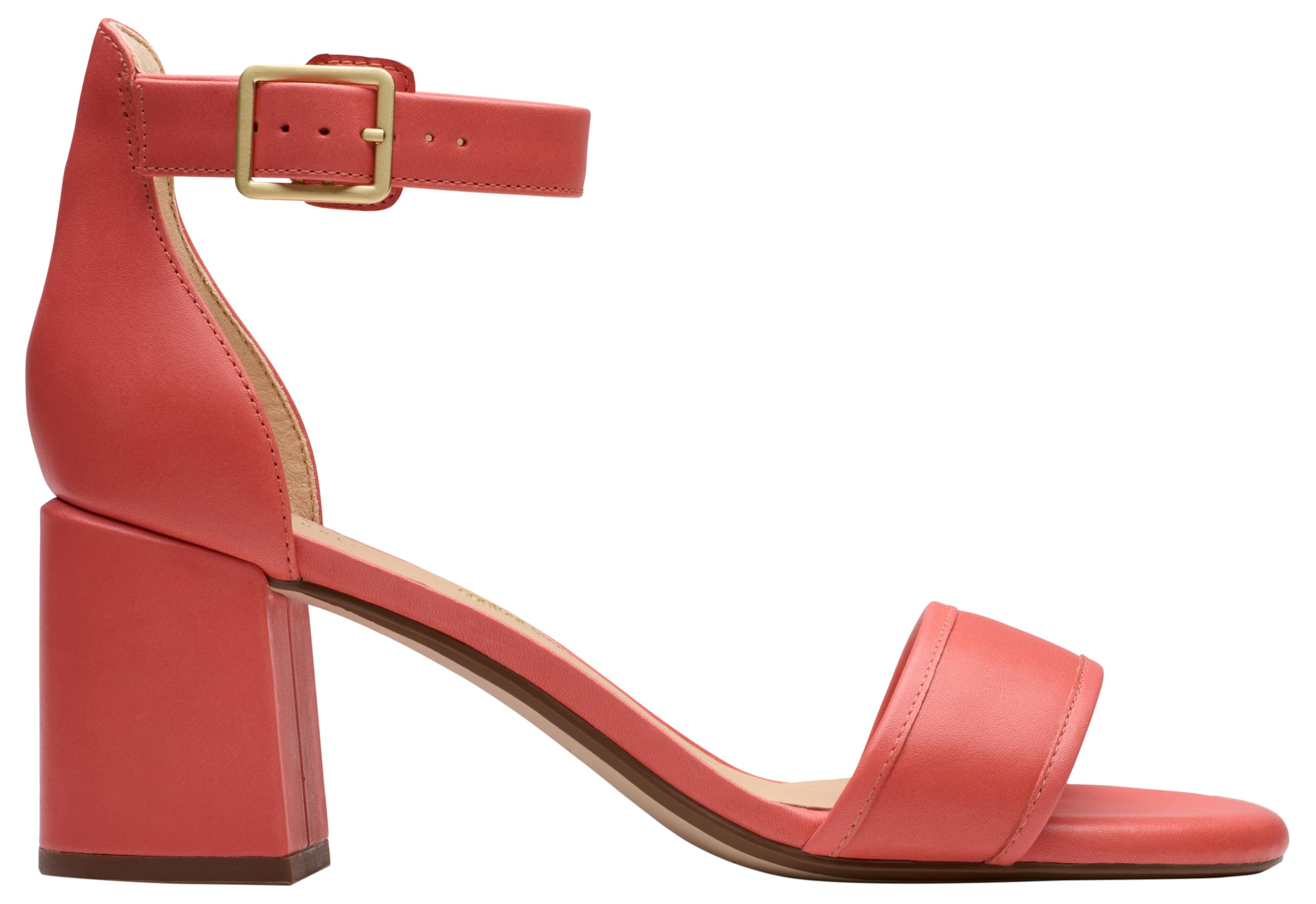 Clarks Ezoria Mae Womens Coral Leather, 3