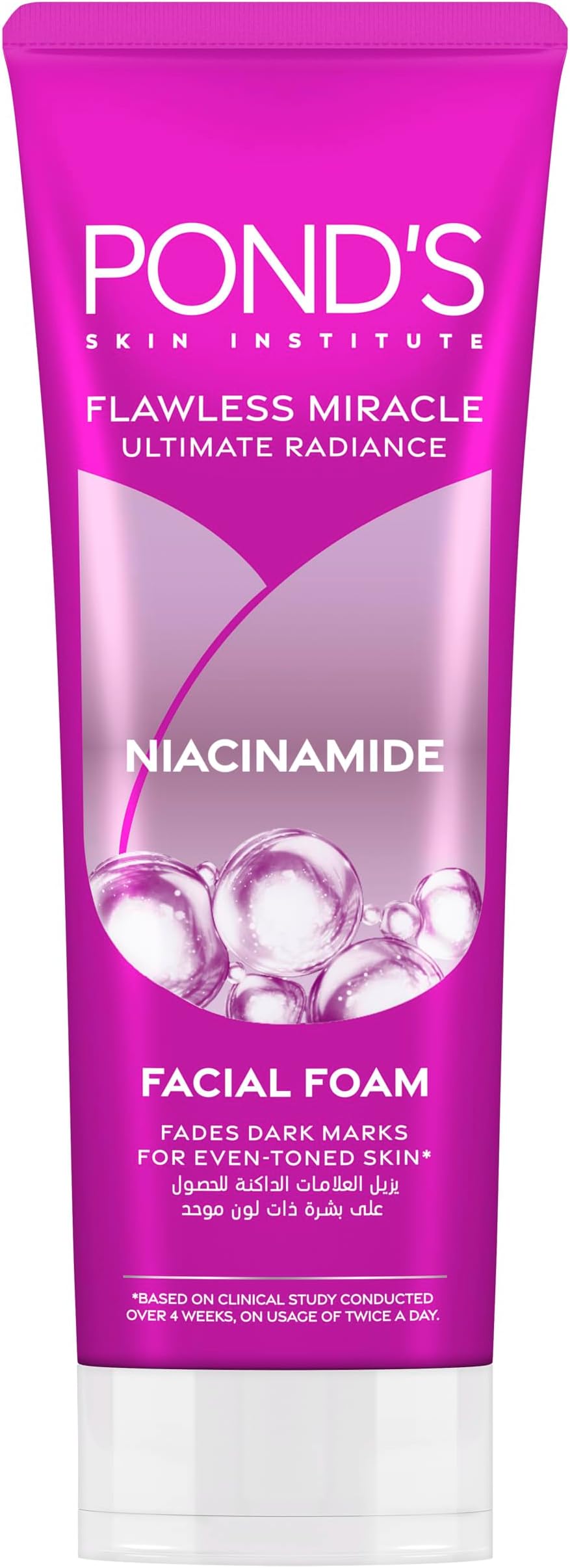 Flawless Radiance Even Tone Facial Foam, with Niacinamide and Vitamin E, 100g