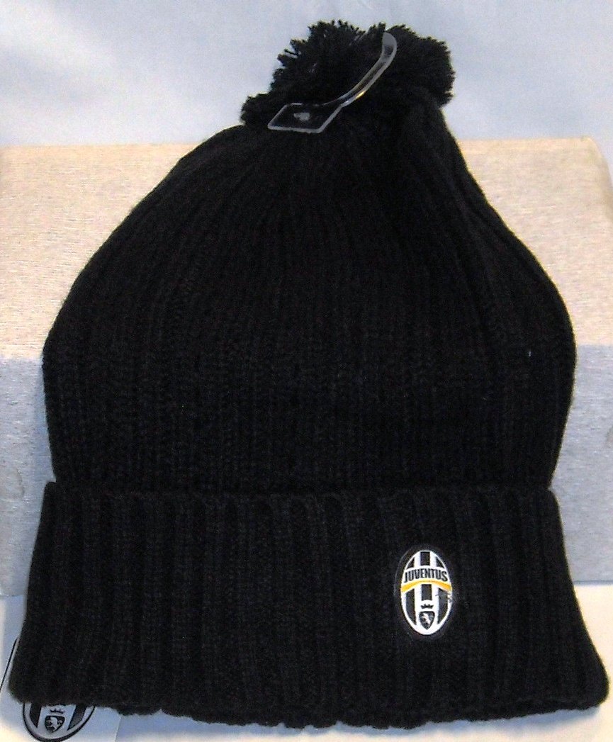 Set Invernale Juventus Ufficiale - Sciarpa Tubolare + Cuffia In Acrilico - Stemmi Ricamati - Regalo Perfetto Per Tifosi - Foto 3