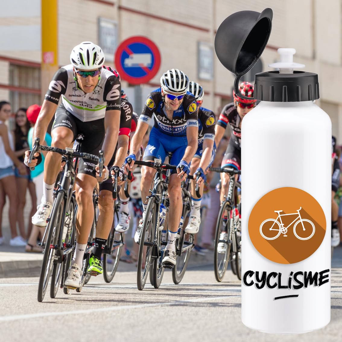 Lot 4 Bouteilles D'Eau Pliables 500 Ml – Réutilisables, Sans BPA, Capuchon Vissé, Idéales Vélo, Rando, Sport, Voyage