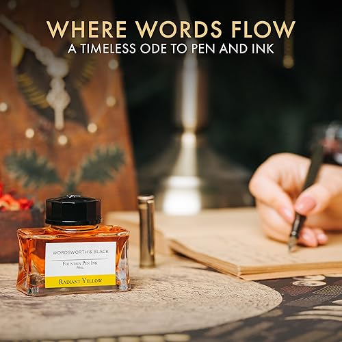 Vista 29 de Wordsworth and Black - Botella de tinta para pluma estilográfica (1.7 fl oz), edición de lujo premium, [morado lavanda] tinta embotellada; botella