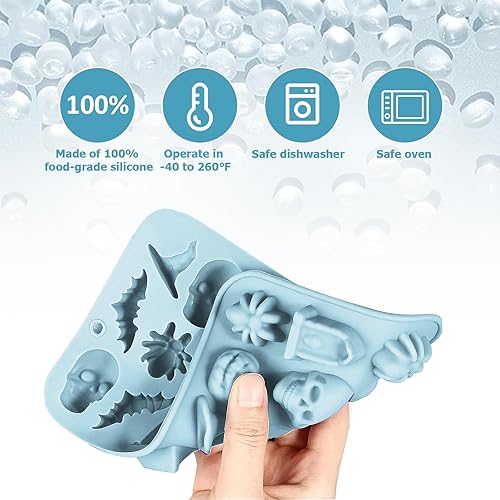 Miniatura 2 de Juego de 2 moldes de silicona para chocolate de Pascua  36 cavidades de conejo, huevo, cabeza de conejo, formas de cesta, moldes antiadherentes de