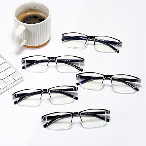 Miniatura 3 de Viseng 5 lentes de lectura para hombres con luz azul para leer la visión clara