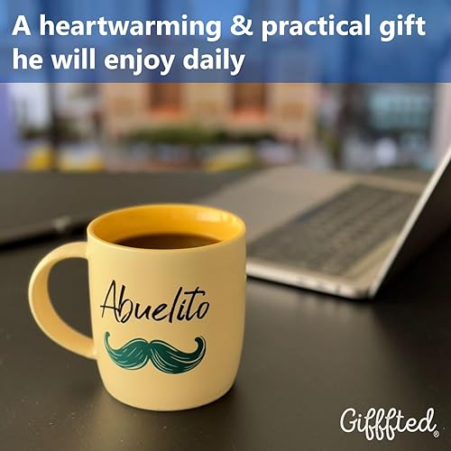 Miniatura 7 de Triple Gifffted Regalos para abuelos, tazas de café La Mejor Abuela y Abuelito en español, Latino Best Grandma and Grandpa, Regalo Dia Birthday and