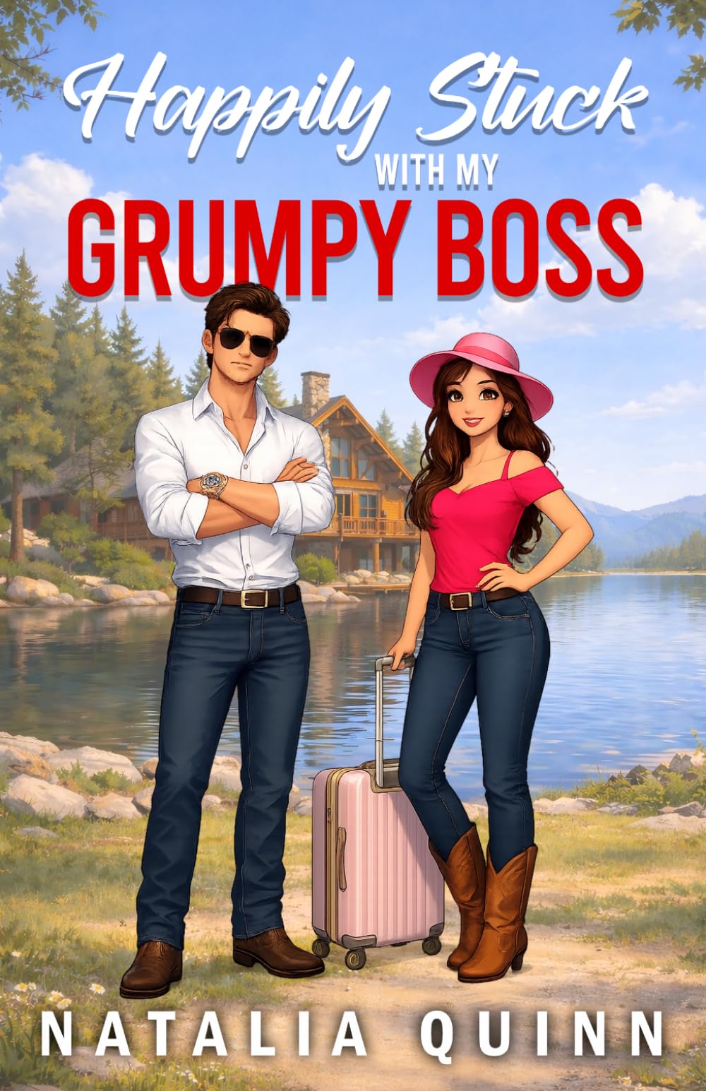 Happily Stuck with my Grumpy Boss: An Enemies-to-Lovers Small Town Sweet Romance