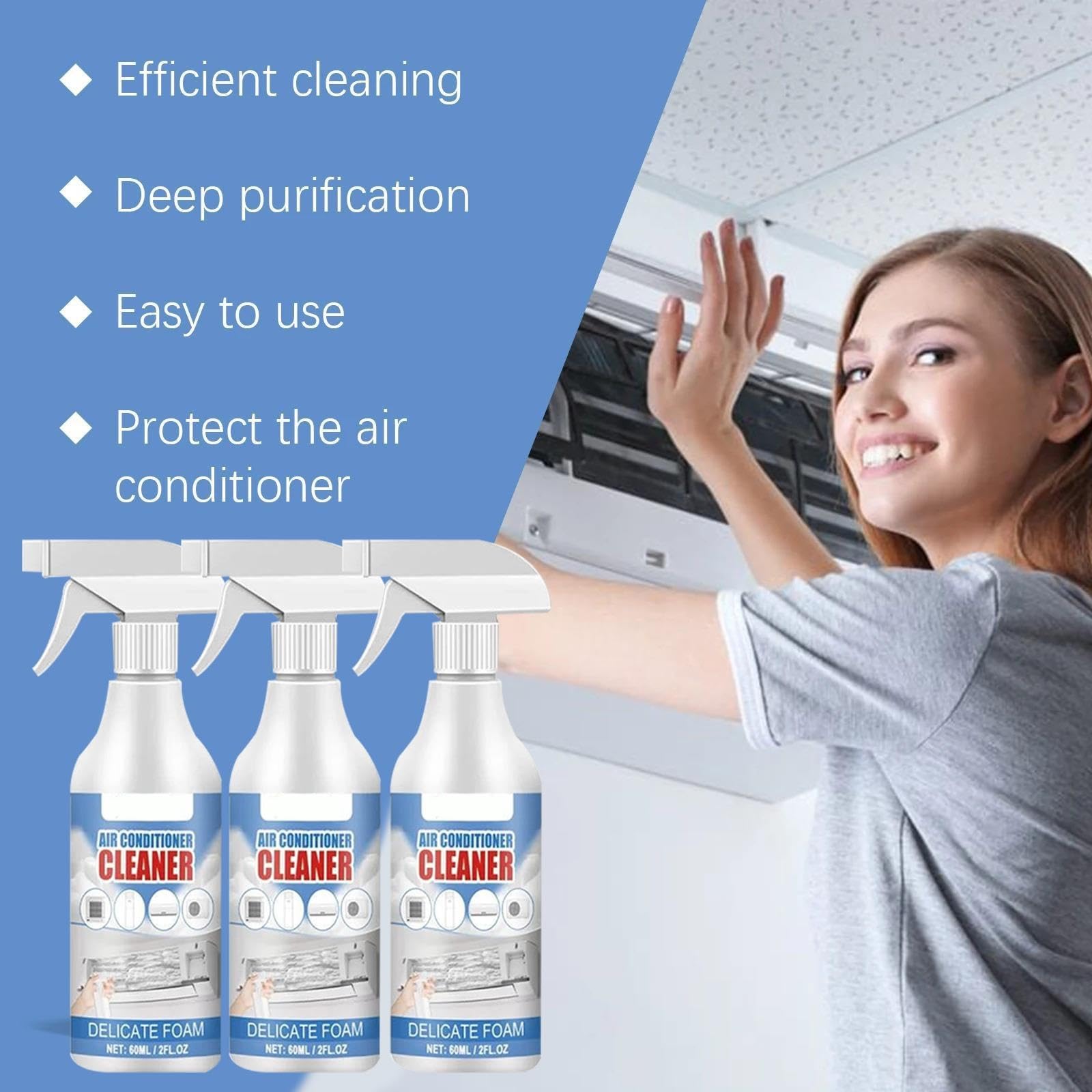 Spray detergente for condizionatori d'aria da 2 Oz
