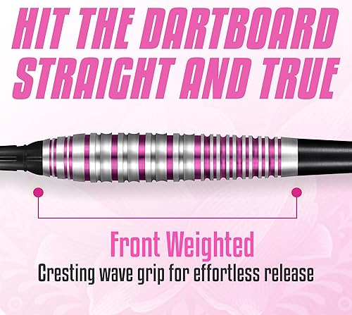 Miniatura 6 de Shot! Zen Juji - Juego de dardos de punta suave 80% tungsteno profesional, hecho en Nueva Zelanda - Vuelos de dardos diseñados para mujeres y