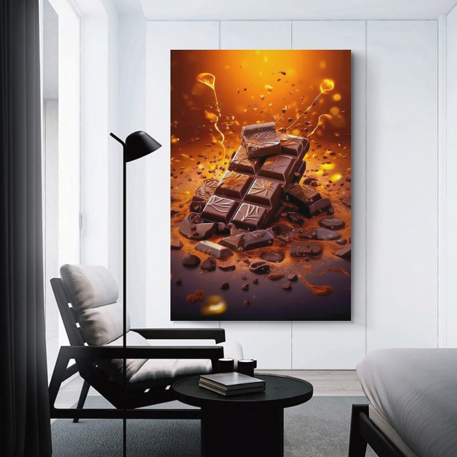 Junmoney Sweet Chocolate Room Decor Wall Art 20x30inch(50x75cm), for Corridors, Hallways Or Apartment Entries, Decorative Wall Art for Narrow Spaces