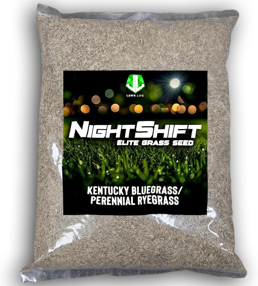 NightShift (Formerly Blackout) Kentucky Bluegrass & Perennial Ryegrass Grass Seed (25 lbs)