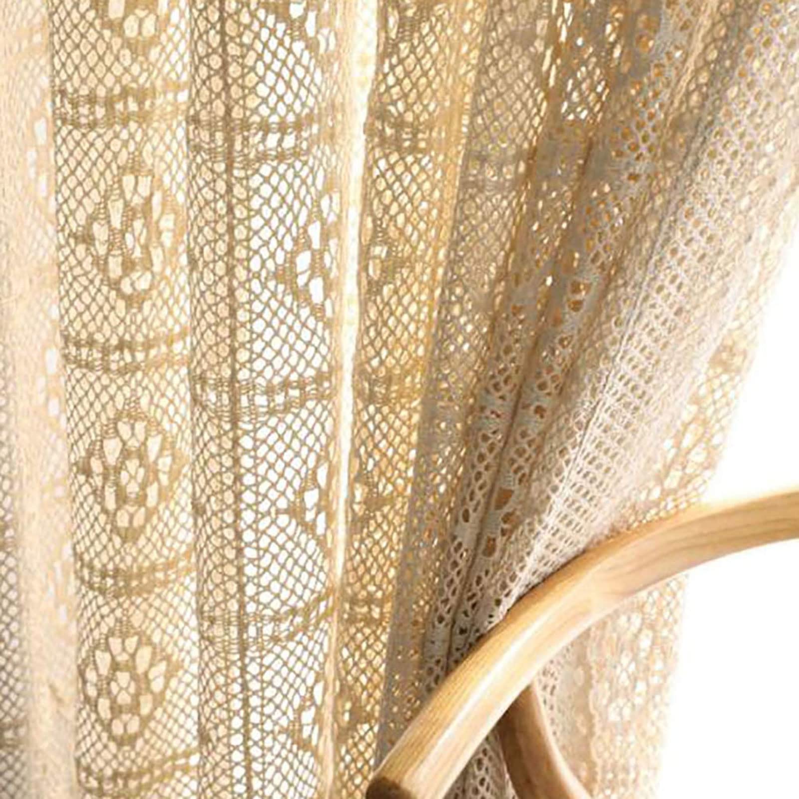 Rideau plissé crayon au crochet haut de gamme 300x260cm beige