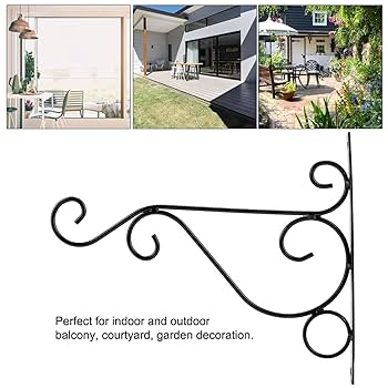 Amazon | Segutage 鉄風鈴ハンガー 壁取り付け、植物ハンガー