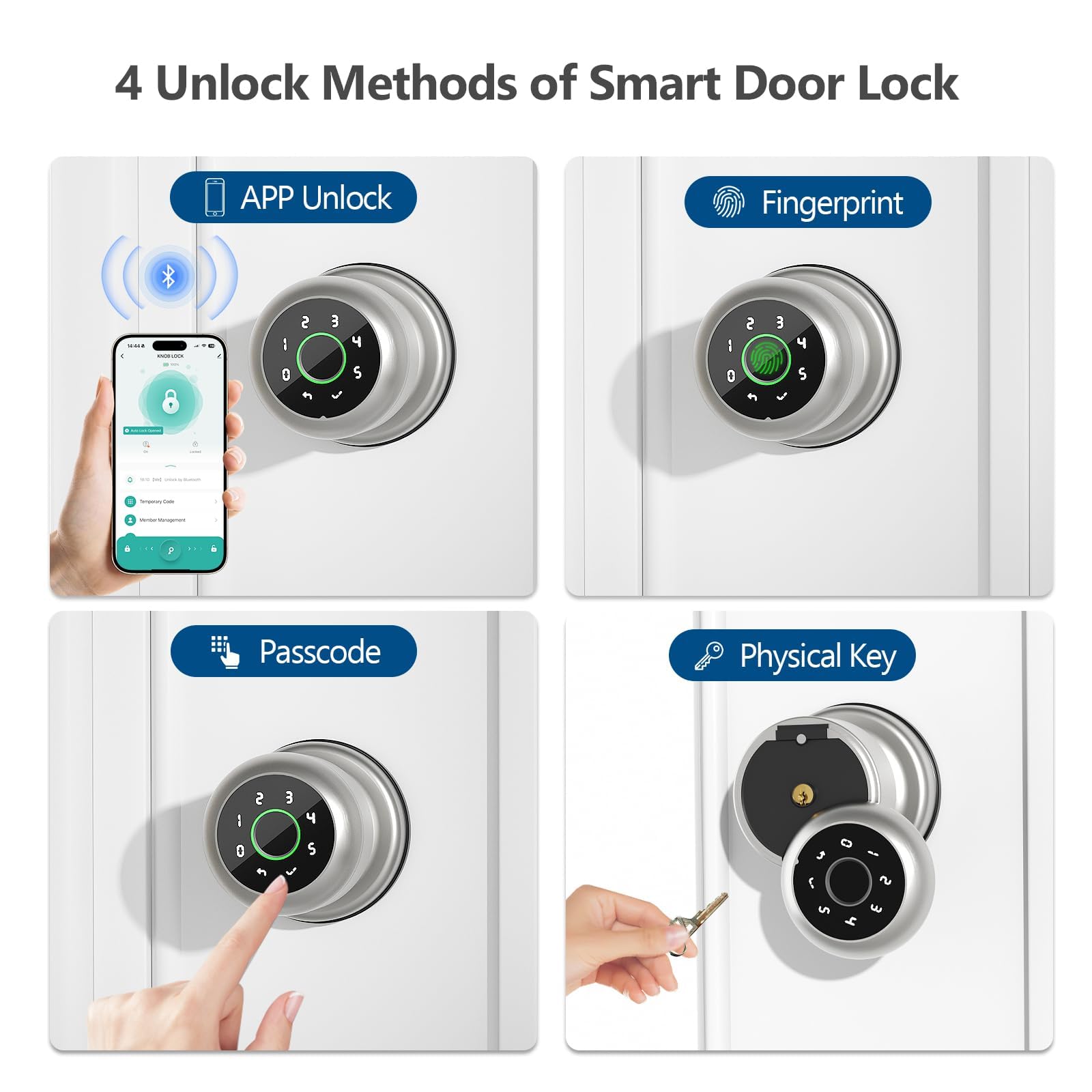 Smart Door Lock - Fingerprint & Keypad -2