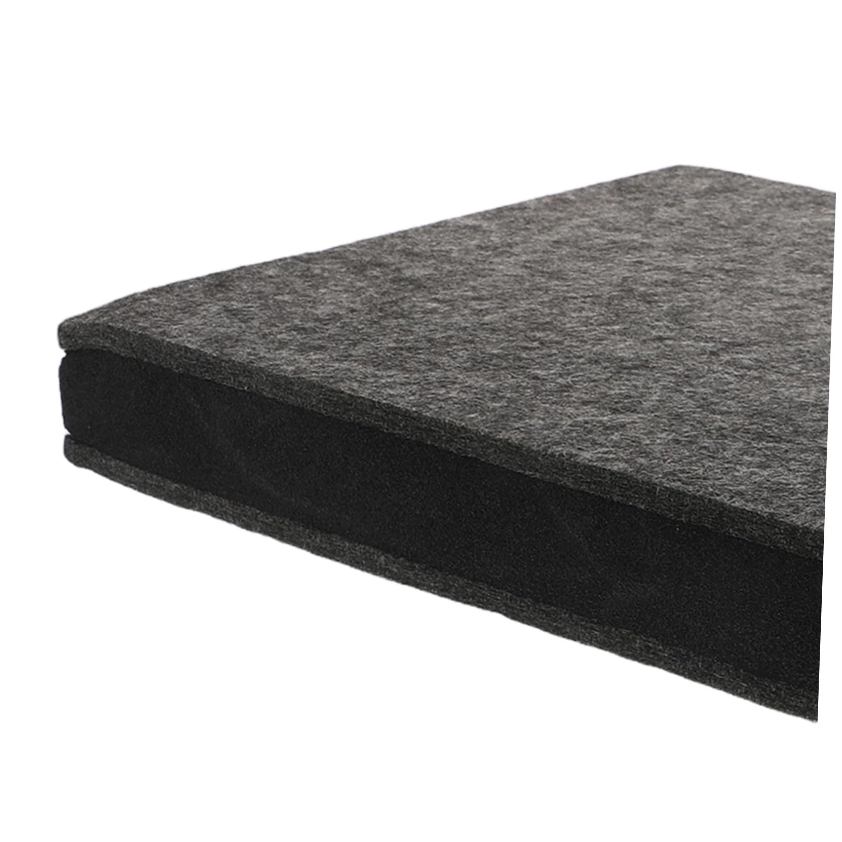 Vaguelly Almohadilla de Aislamiento para Altavoces y Subwoofer 30X40X5,2 CM, Base Antivibración en Poliéster Gris Oscuro, Diseñada para Mejorar la Calidad de Sonido en Habitaciones y Salas