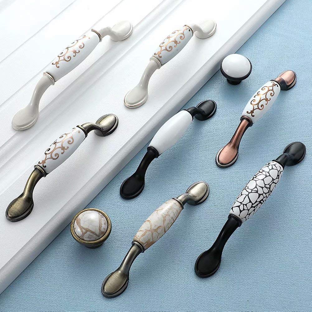 BOZONLI 4 Pack Ceramic Handles, Cupboard Handles - Image 4