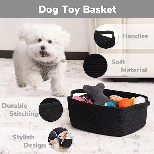 Miniatura 11 de CHICVITA Cesta de almacenamiento pequeña para regalos vacía, bonita canasta decorativa para sala de estar, cesta de regalo de bebé para guardería