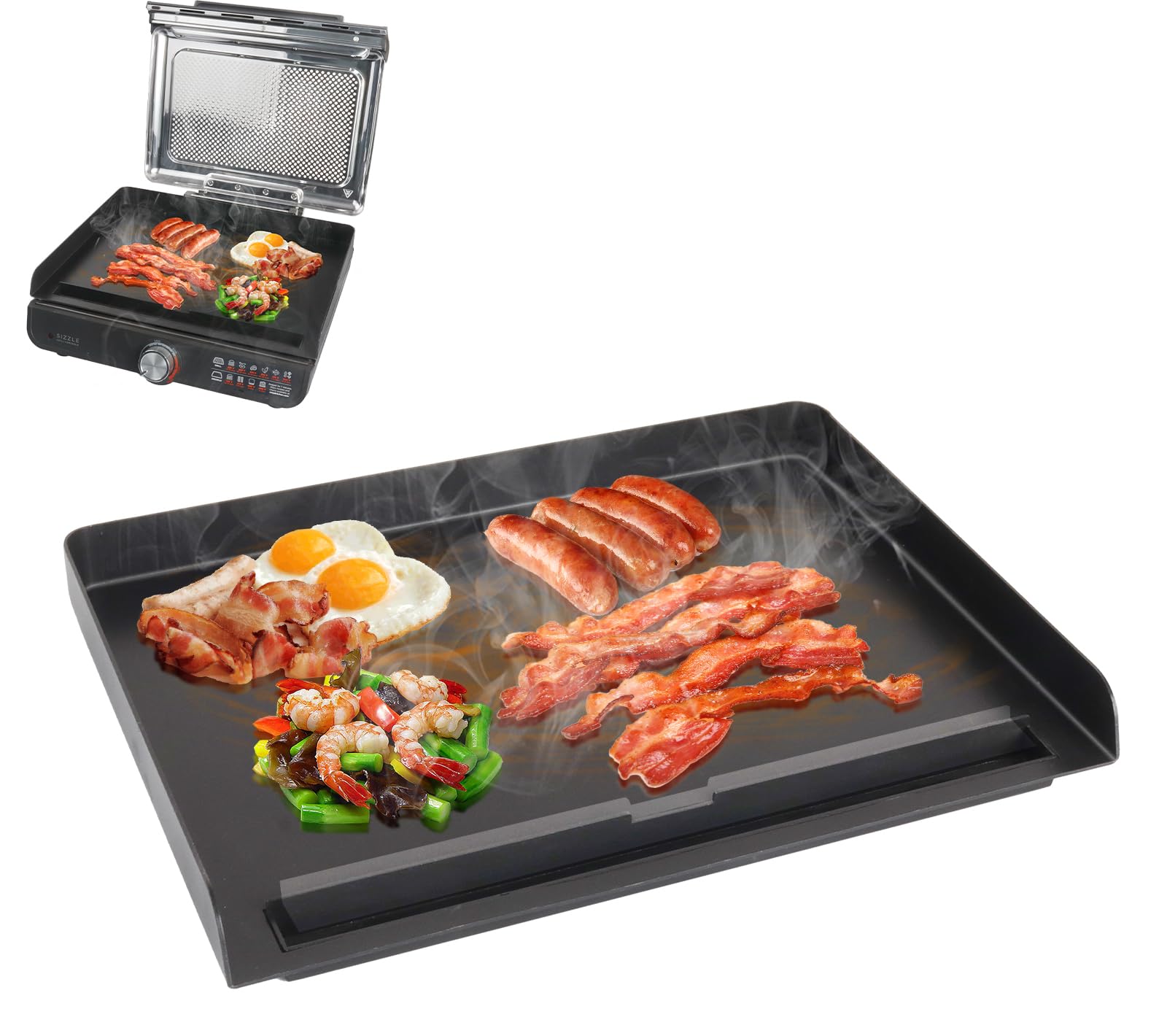 Griddle For Bbq Indoor Grills Electric Smokeless Ninja Grill Plate