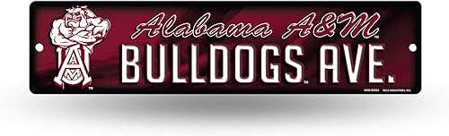 Rico Industries Letrero de plástico de la NCAA de plástico de 4 x 16 pulgadas