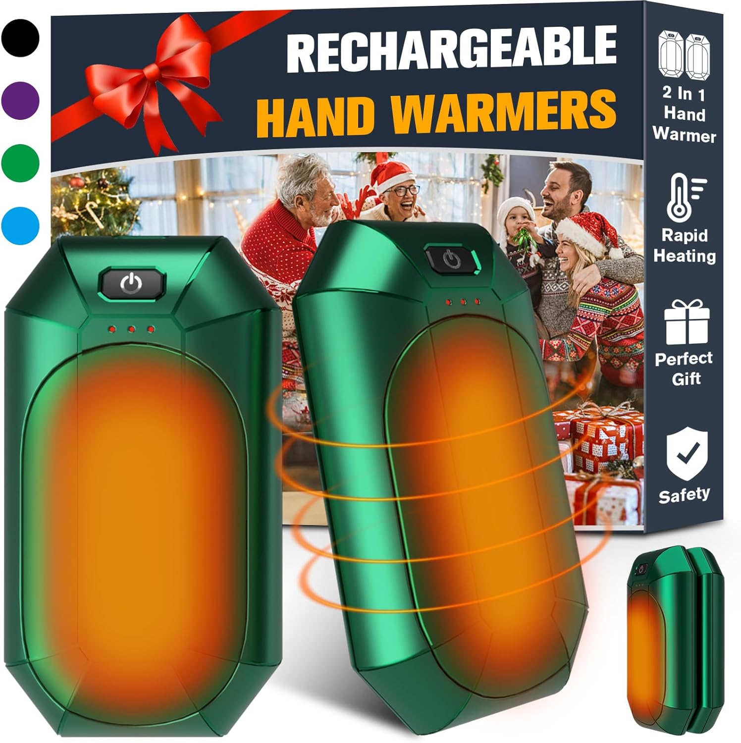 WARMHAND Hand Warmers Rechargeable 2 Pack