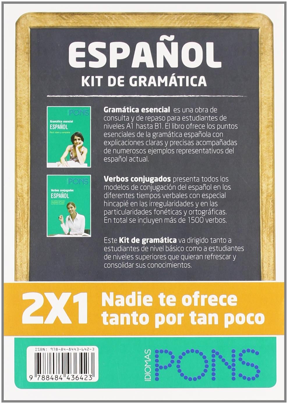 Kit de gramática ESPAÑOL. Gramática esencial + Verbos conjugados