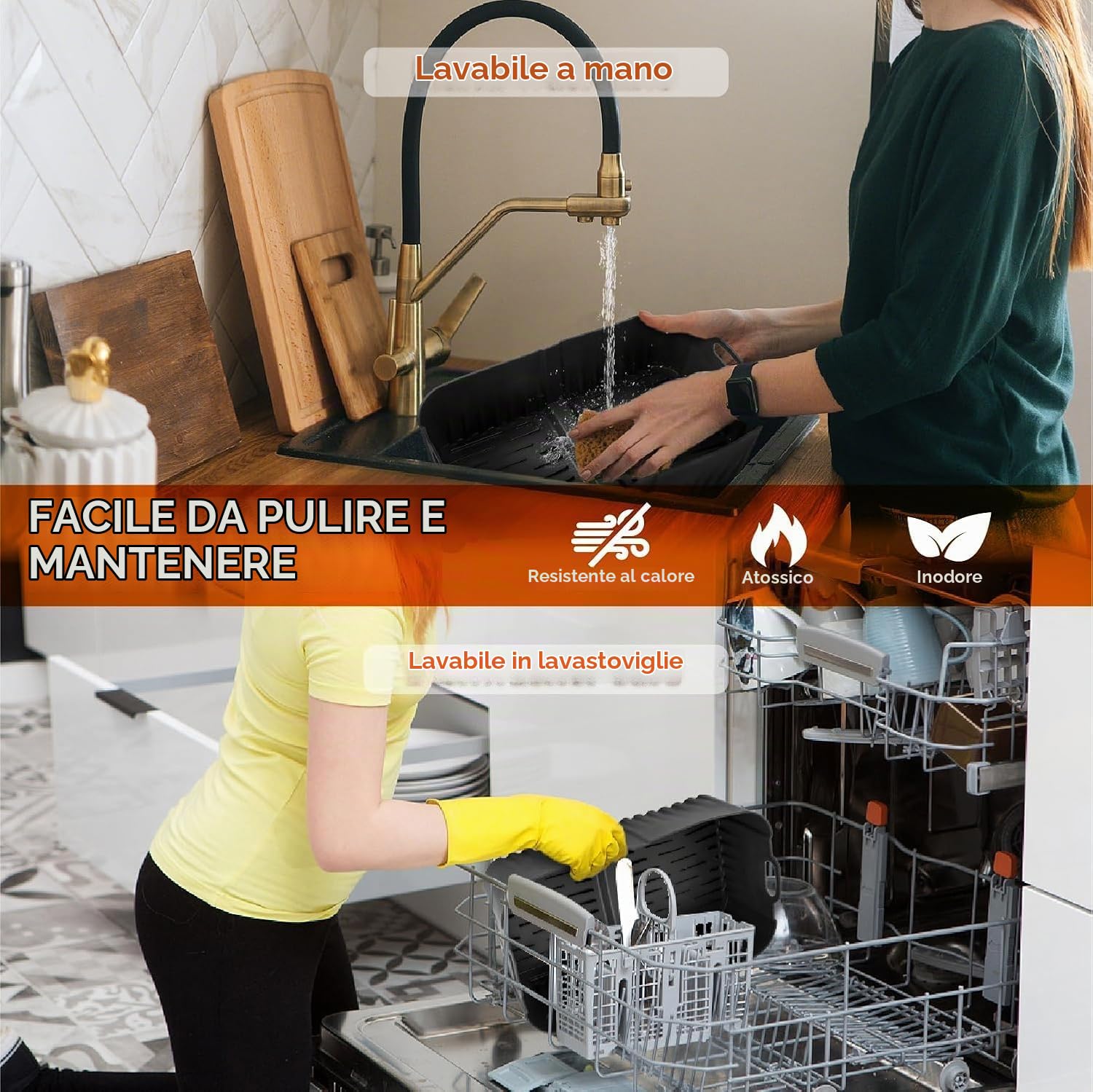 Stampo in Silicone Friggitrice ad Aria Calda per Ninja AF500EU Accessori