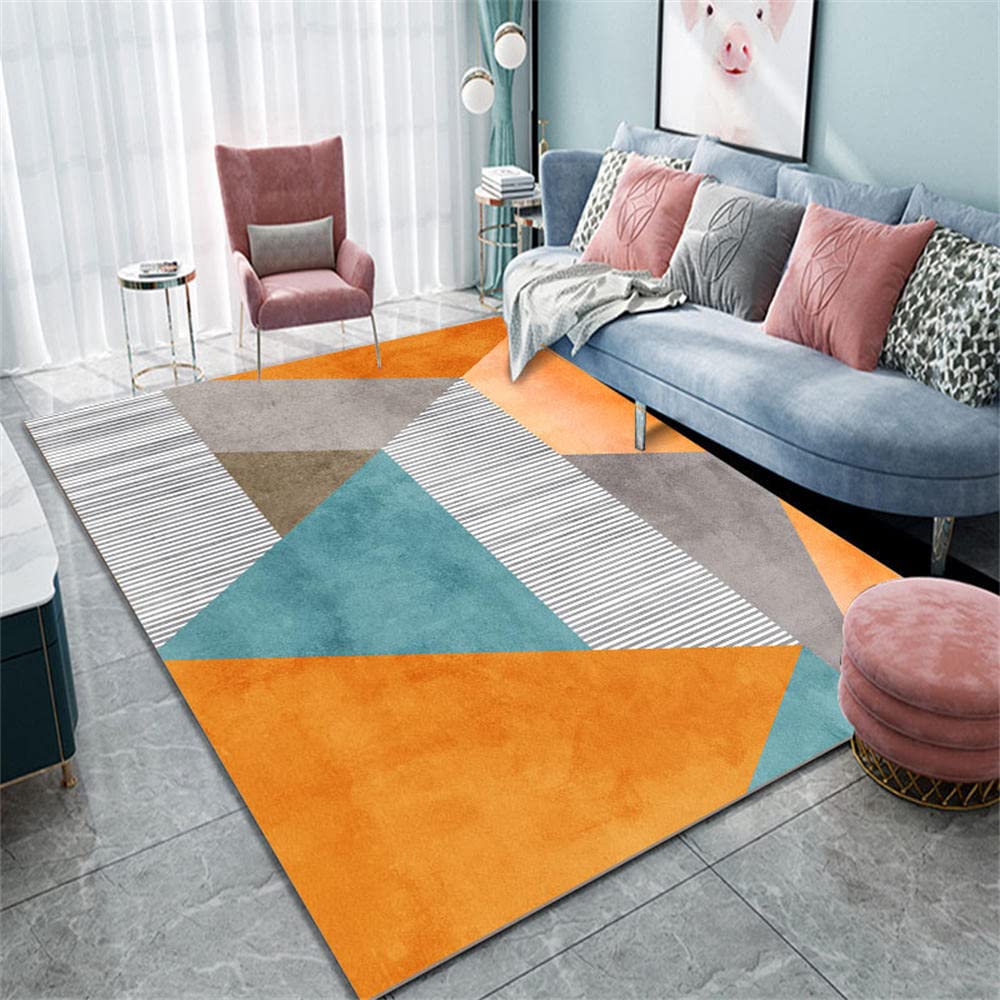 Tapis de chambre d'enfant au style géométrique pour créer un coin ado cosy
