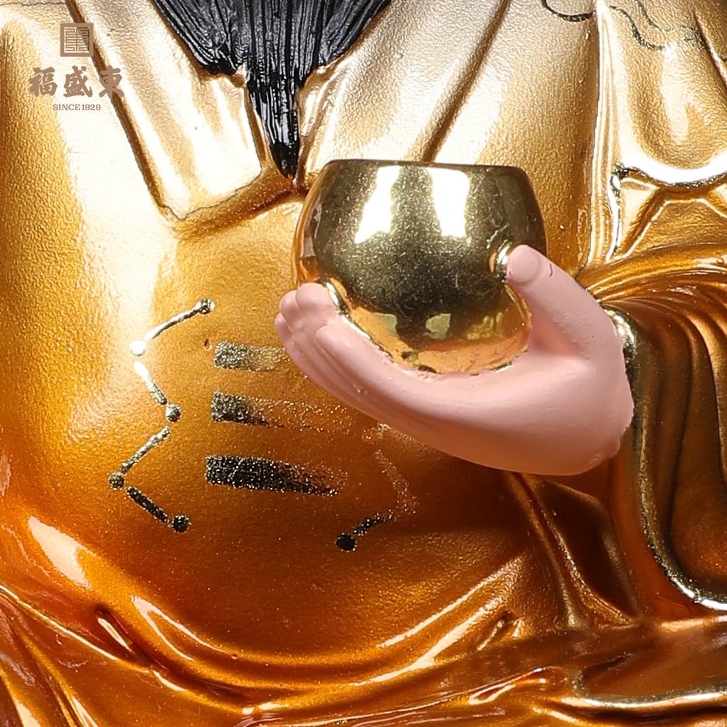 金運厄除！人生反転！208g大国神　228g恵比寿神　純銅製　魂入り最強2神 Amazon｜開運七福神 寿老人 （金メッキ/24金）仏師：牧田秀雲 原型＿