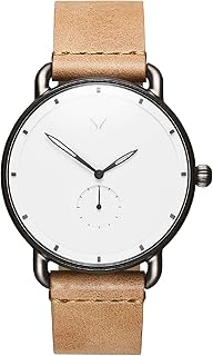 Orologio Cronografo Quarzo Uomo con Cinturino in Pelle D-MR01-WC