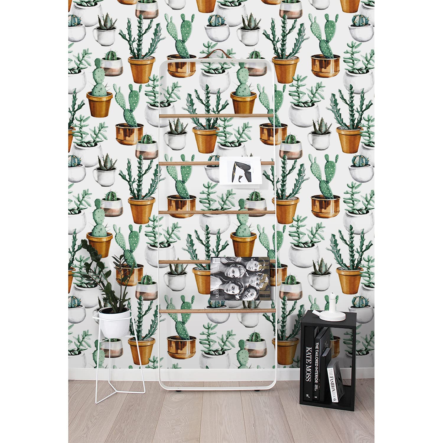 Fotomurale plantas florales cactus 104x70 cm papel pintado autoadhesivo para pared de comedor