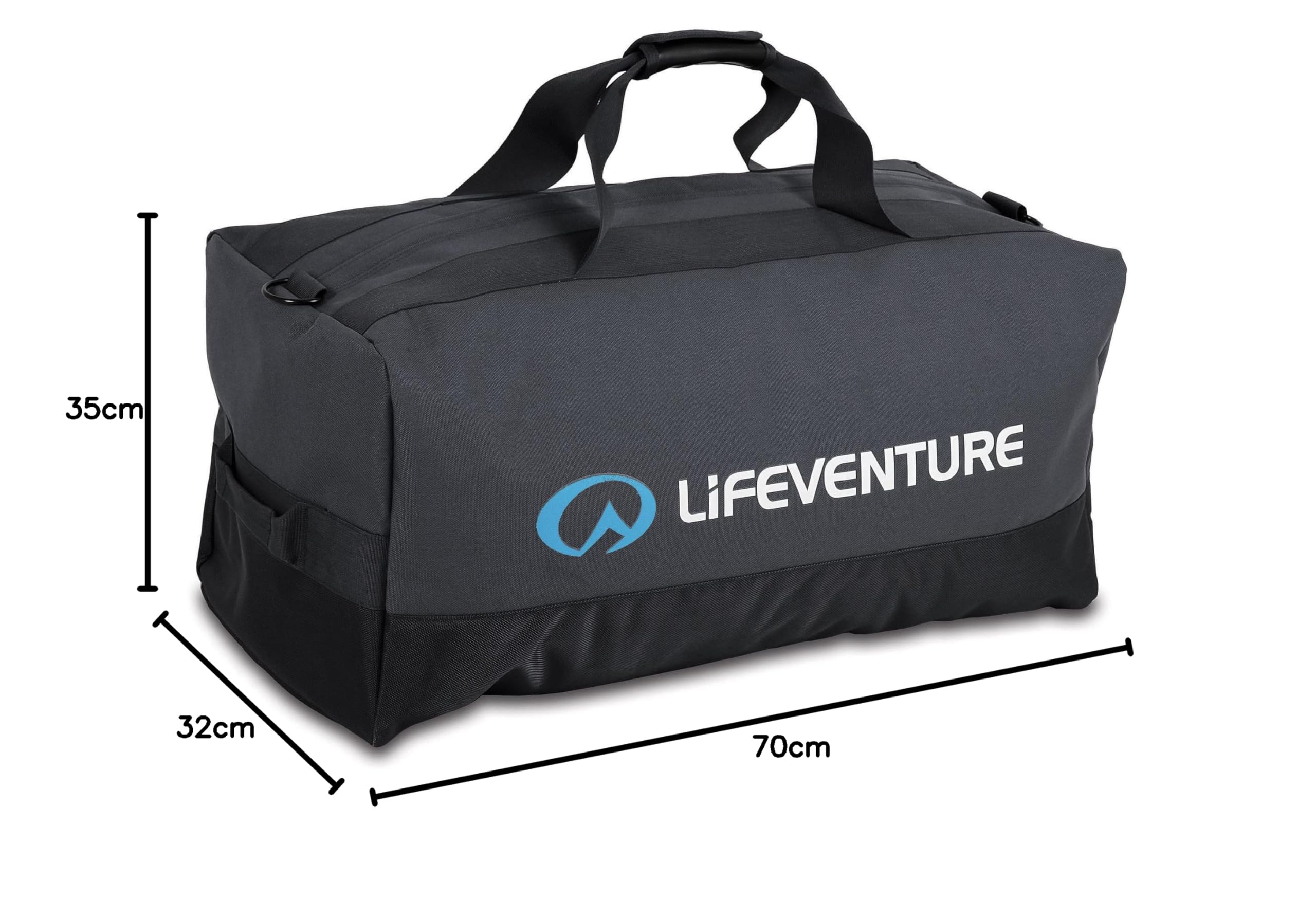 Lifeventure Seesack Expedition, 100 Liter, verstärktes Material mit abschließbaren Schwerlast-Reißverschlüssen, kompakt bei Nichtgebrauch