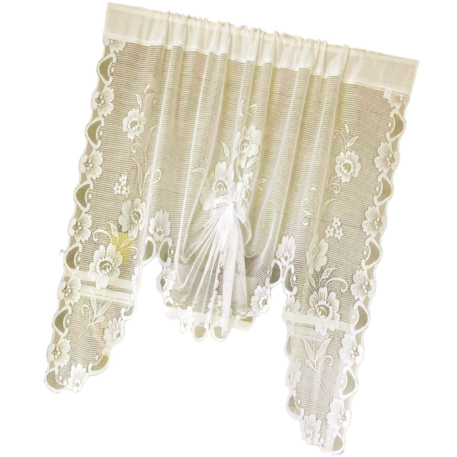 YROHGKPN Butterfly Window Curtain for Bedrooms Kitchens Breathable Polyester Cloth Enhances Indoor Ambiances Lace Window