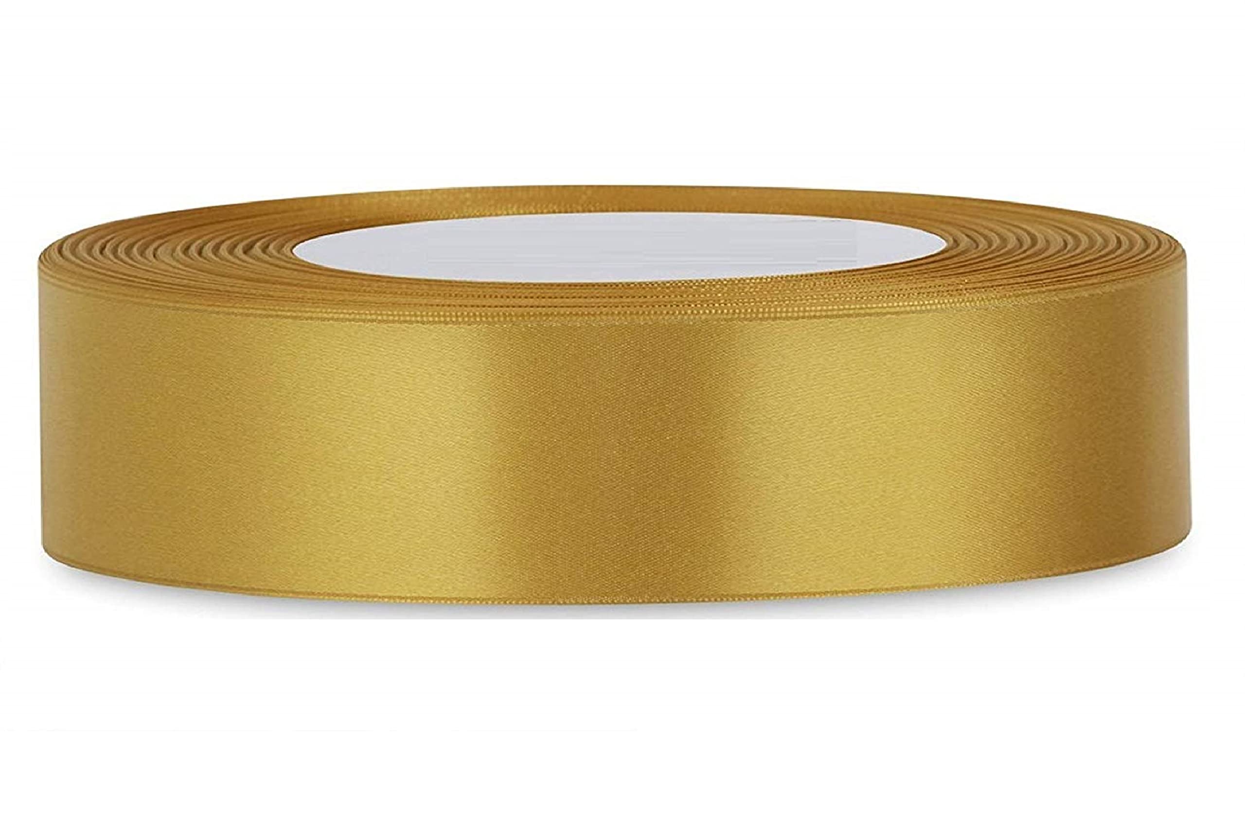 Double Sided Satin Ribbon Size 25mm x 10 Meters, Perfect for Gifts Wrap Sew Party, Decorations Events Dress Wedding Christmas Crafts, Bows Car, DIY, Bouquets, Cake More (Black) — view 105
