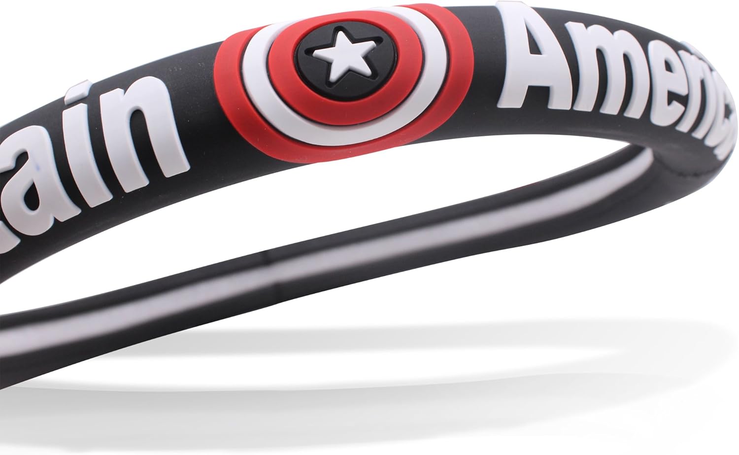 Silicone 3D Molded Design - Black Auto Car Steering Wheel Cover - Captain - Universal Fit
