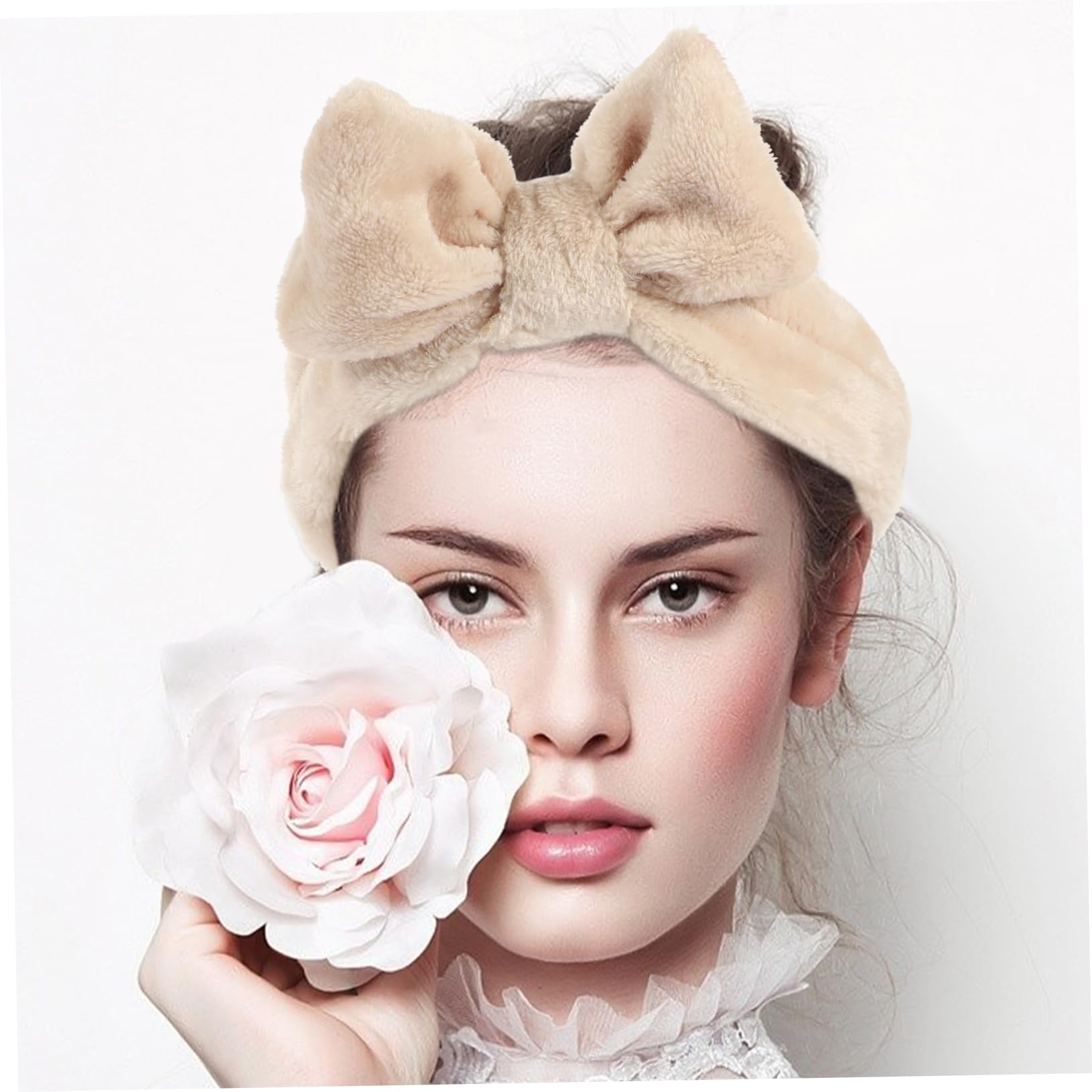 FRCOLOR 18pezzi Fasce Per Lavaggio Viso Headband Per Skincare Pile Elastiche e Comode Per Makeup e Trattamenti Di Bellezza Stile Chic e Design Alla Moda