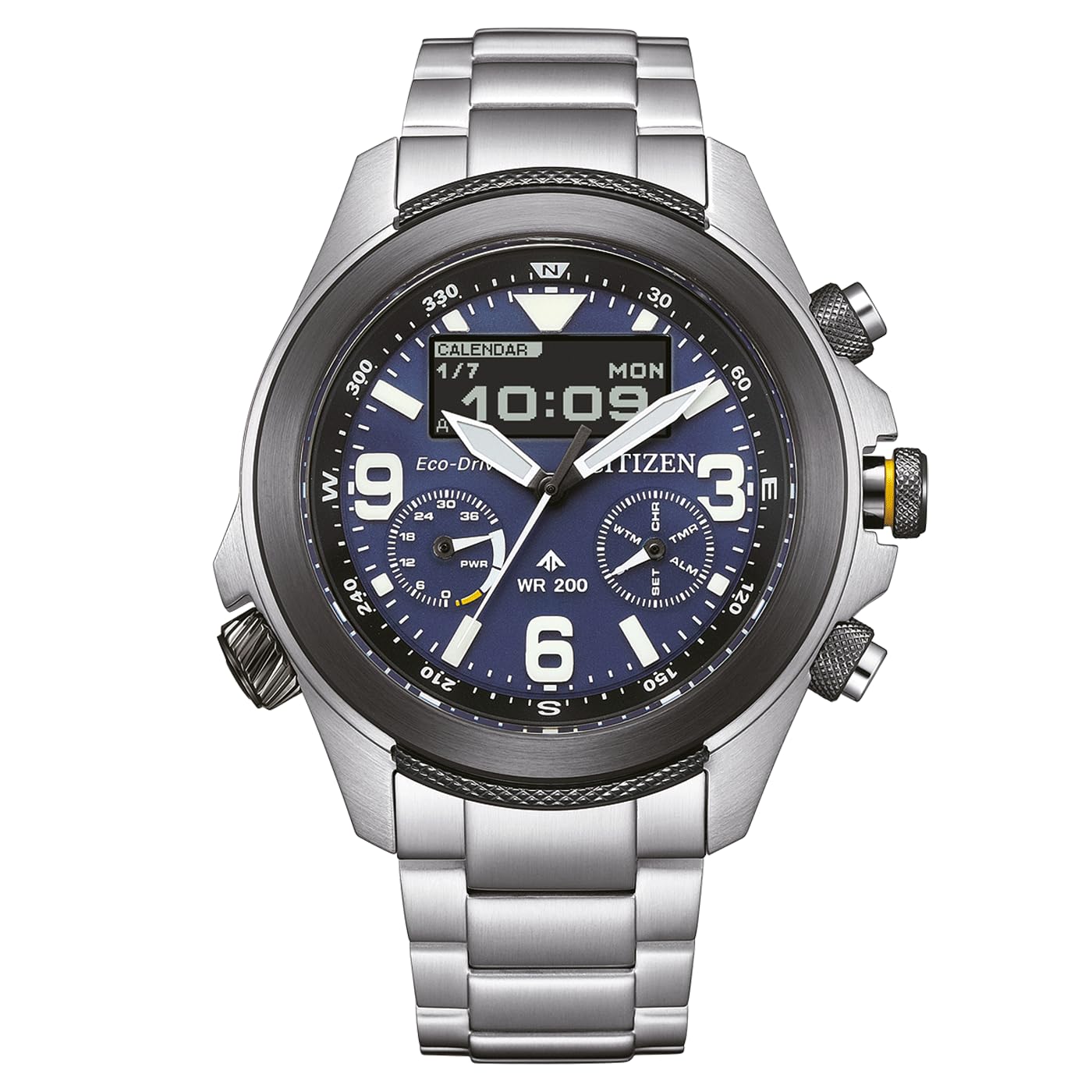 Citizen Silver Mens Analogue-Digital Watch Promaster Land U822 JV1006-51L