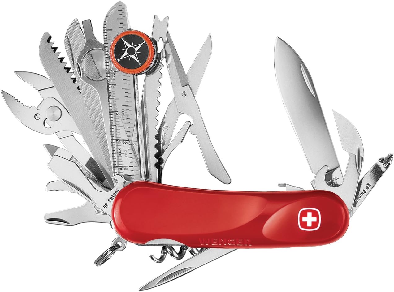 Wenger 16906 Swiss Army Tool Chest Plus Knife, Red