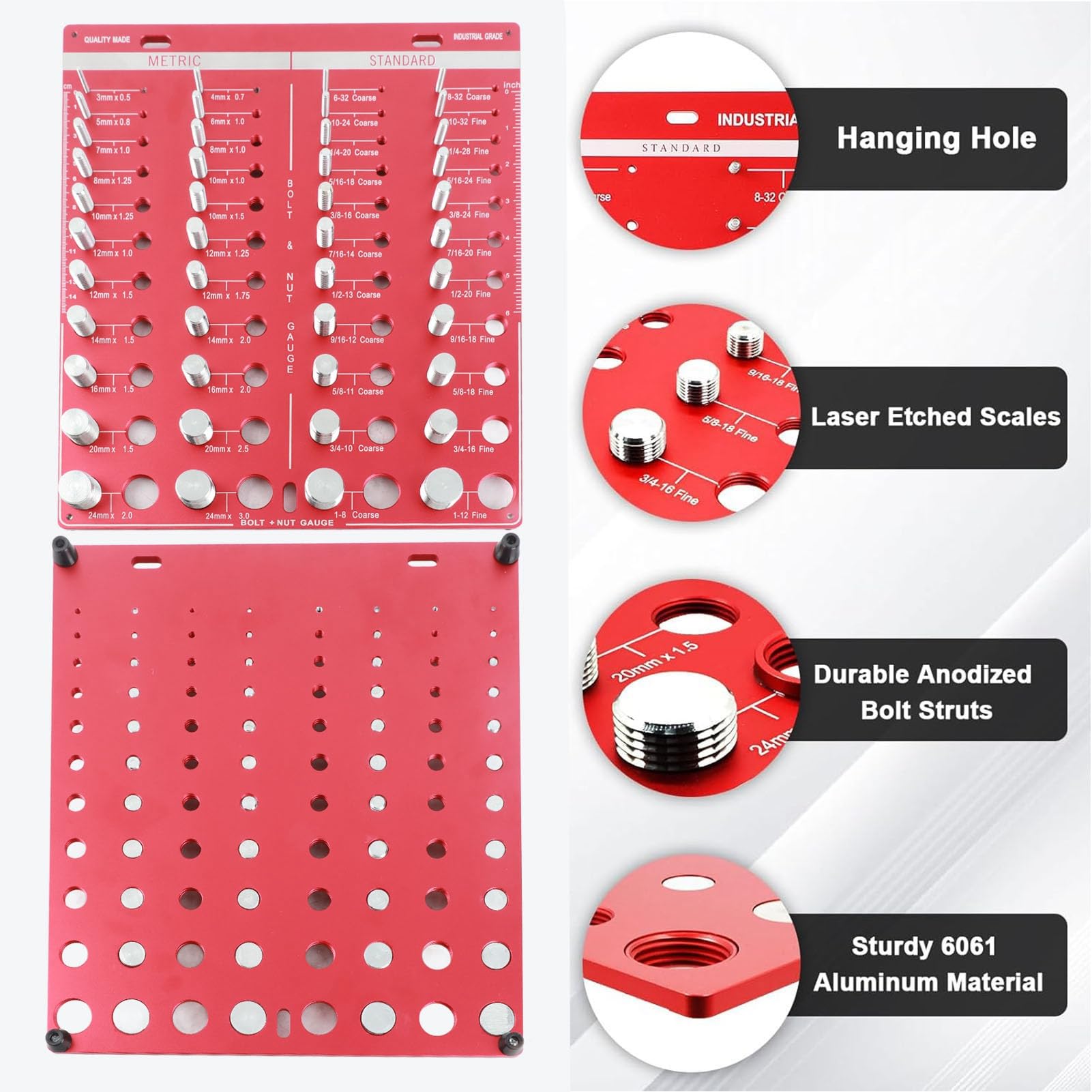 Nut and Bolt Thread Checker Bolt Size and Thread Gauge 14 Metric 14