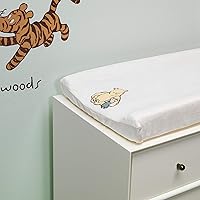 Vista 3 de Lambs & Ivy Disney Baby Storytime Pooh Soft Creamy White Changing Pad Cover