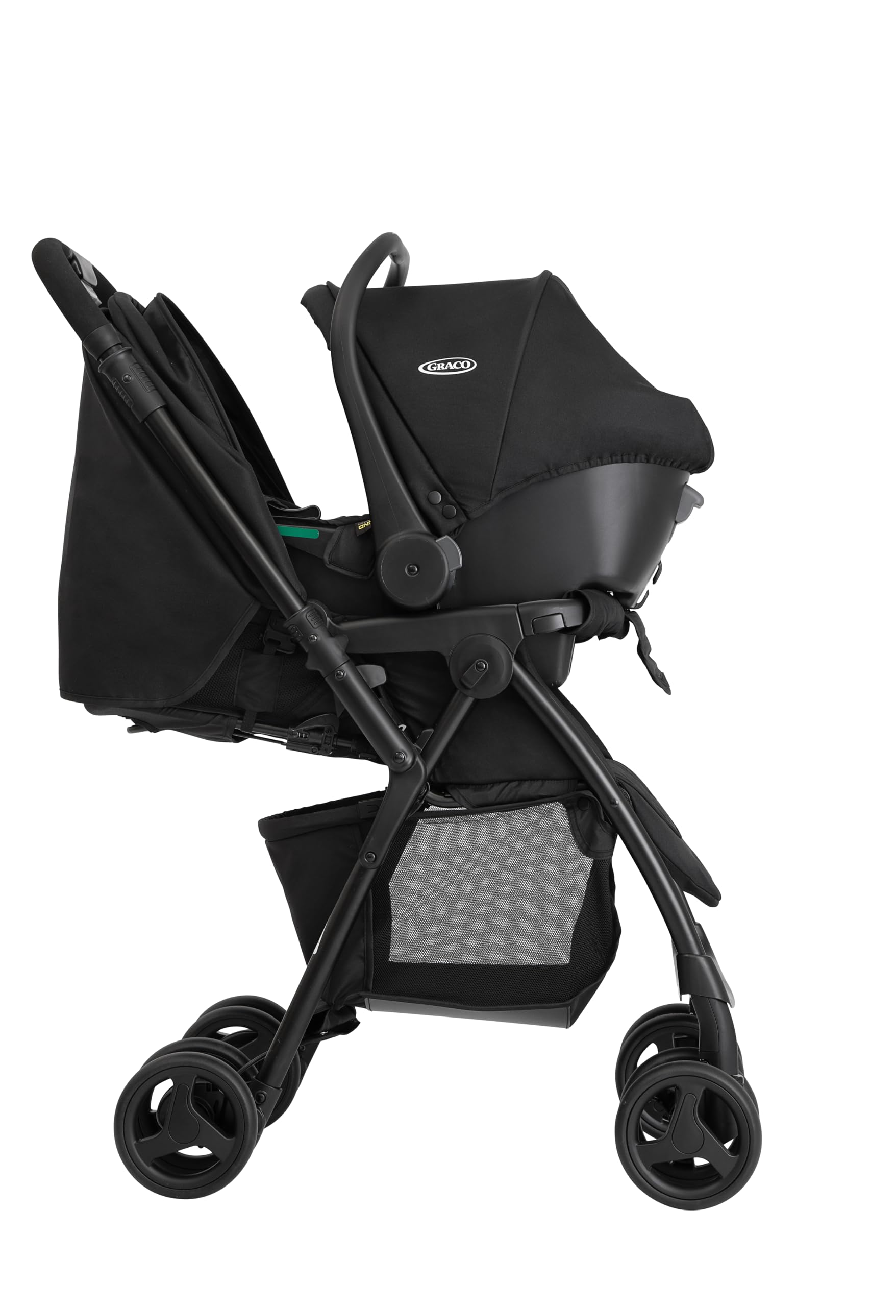Graco Revaya Sistema da viaggio passeggino chiusura veloce seggiolino auto neonato Midnight