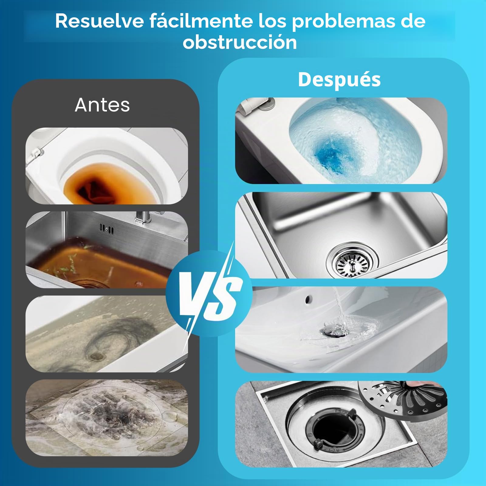 Desatascador A Presión Profesional Desatascador De Tuberías Con Aire Comprimido - 3 Cabezales Intercambiables, Presión Hasta 3.5 Bar, Manual Herramienta Fontanería Casera Desatascador A Presión Profesional Desatascador De Tuberías Con Aire Comprimido - 3 Cabezales Intercambiables, Presión Hasta 3.5 Bar, Manual Herramienta Fontanería Casera