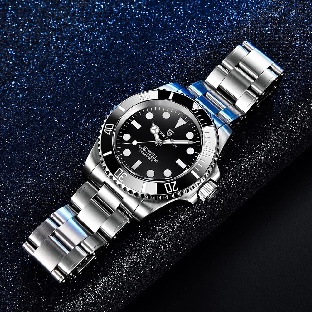 Orologio uomo Pagani Design 1694 Orologio meccanico automatico Acciaio inossidabile Movimento NH35, Orologio sportivo subacqueo in cristallo di zaffiro sintetico resistente allacqua 200M Orologio uomo Pagani Design 1694 Orologio meccanico automatico Acciaio inossidabile Movimento NH35, Orologio sportivo subacqueo in cristallo di zaffiro sintetico resistente allacqua 200M