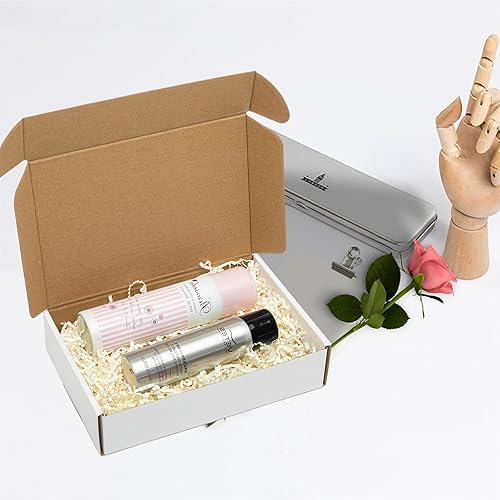 Miniatura 55 de Mcfleet Cajas de envío pequeñas negras de 6 x 6 x 2 pulgadas, paquete de 24 cajas de correo de cartón corrugado para pequeñas empresas, con bloqueo