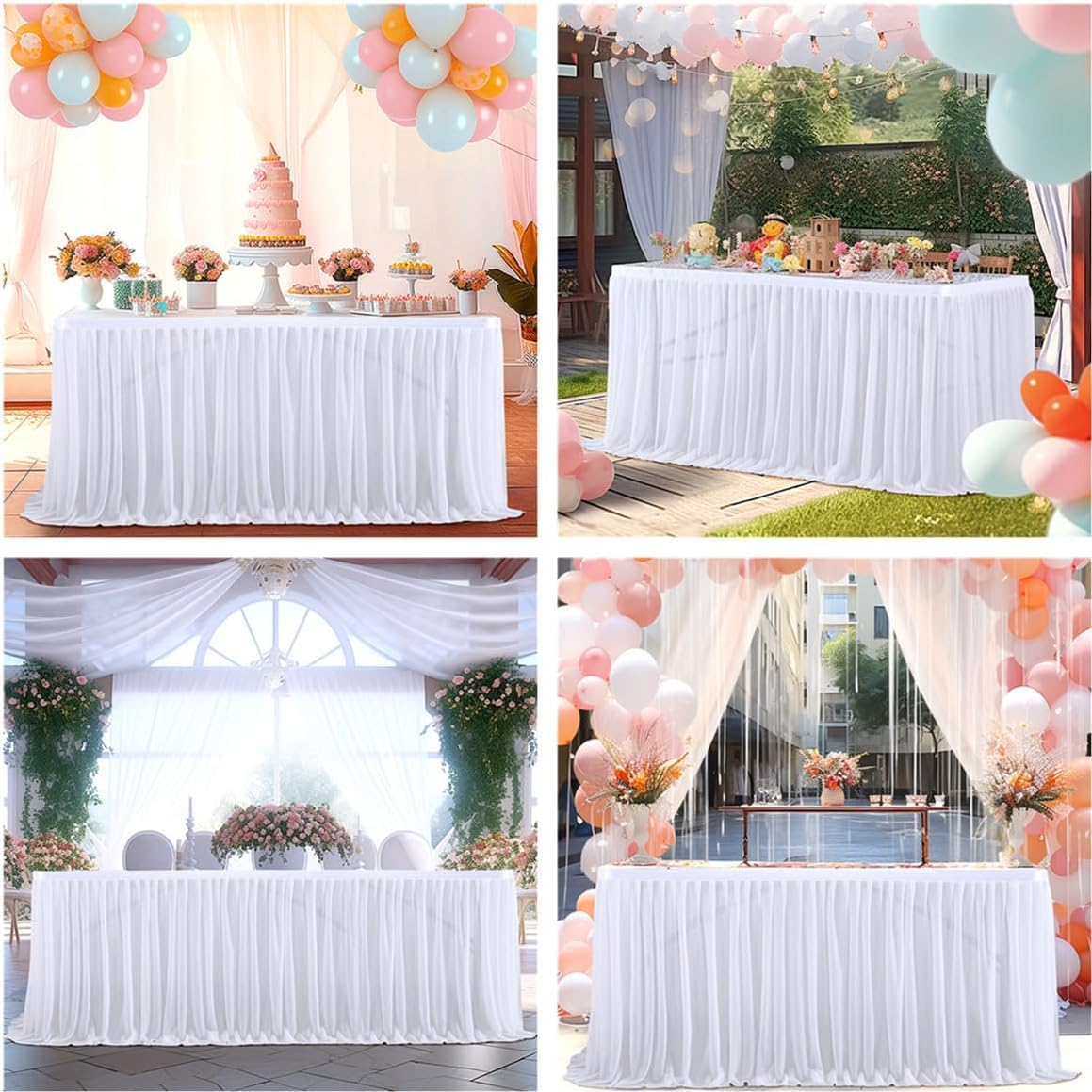 Przezroczyste obrusy, idealne na baby shower, wesela, przyjęcia urodzinowe i studniówki(4FT)